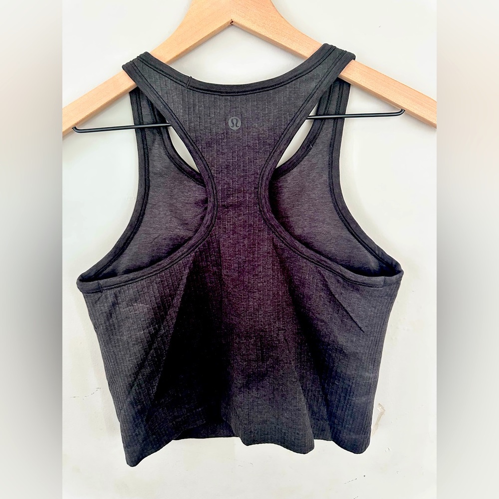 Ebb To Street Cropped Racerback Tank size 8